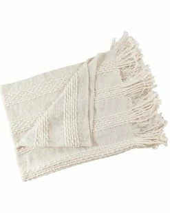 TOV Lima White Throw Home Blankets & Throws -TOV Shop 3030261354 RLLZ 3