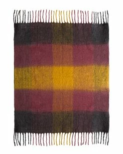 TOV Afrino Wool Colored Throw Home Blankets & Throws