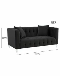 TOV Furniture Bea Velvet Loveseat Home Sofas & Sectionals -TOV Shop 3050002205 RLLZ 3