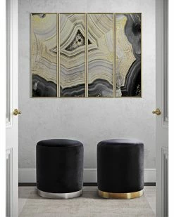 TOV Furniture Opal Velvet Ottoman Home Ottomans & Poufs -TOV Shop 3050012513 RLLZ 2