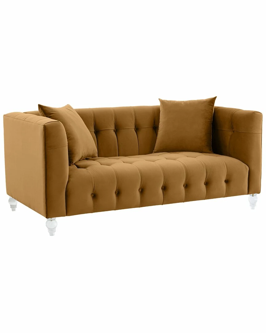 TOV Bea Velvet Loveseat Home Sofas & Sectionals 1 TOV Bea Velvet Loveseat Home Sofas & Sectionals