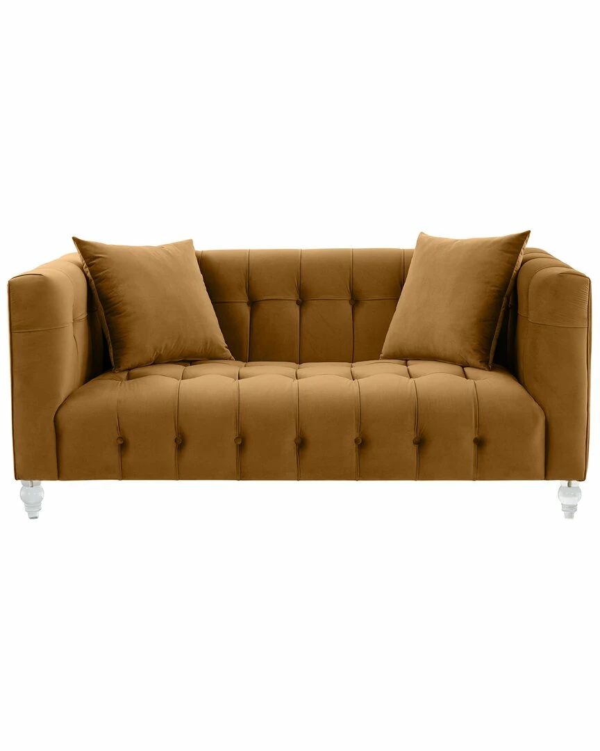 TOV Bea Velvet Loveseat Home Sofas & Sectionals 2 TOV Bea Velvet Loveseat Home Sofas & Sectionals - Image 2