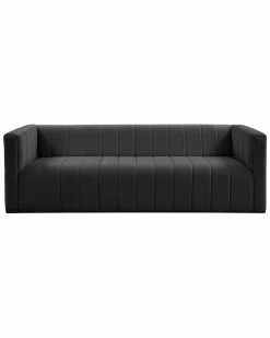 TOV Norah Black Velvet Sofa Home Sofas & Sectionals