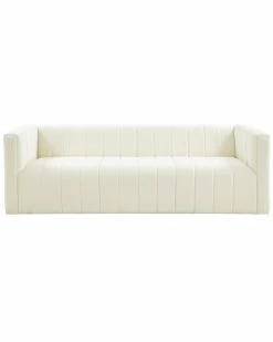TOV Norah Cream Velvet Sofa Home Sofas & Sectionals