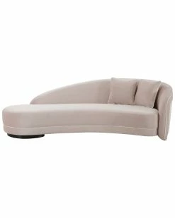 TOV Carla Blush Velvet Sofa Home Sofas & Sectionals
