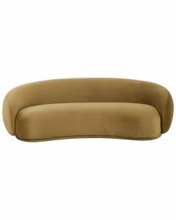 TOV Kendall Cognac Velvet Sofa Home Sofas & Sectionals