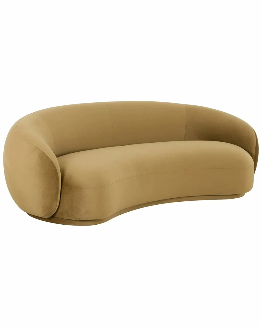 TOV Kendall Cognac Velvet Sofa Home Sofas & Sectionals 2 TOV Kendall Cognac Velvet Sofa Home Sofas & Sectionals - Image 2