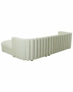 TOV Callie Cream Right Velvet Sectional Home Sofas & Sectionals -TOV Shop 3050018952 RLLZ 3