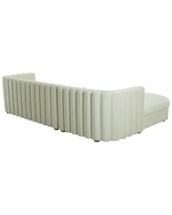 TOV Callie Cream Left Velvet Sectional Home Sofas & Sectionals -TOV Shop 3050018953 RLLZ 3