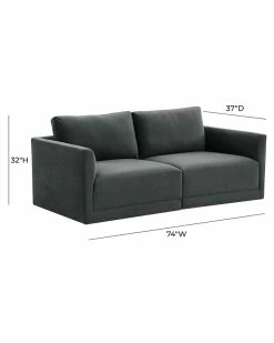 TOV Furniture Willow Modular Loveseat Home Sofas & Sectionals -TOV Shop 3050040891 RLLZ 5