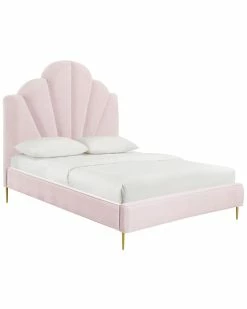 TOV Bianca Velvet Bed Home Beds & Headboards