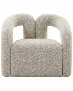 TOV Furniture Jenn Boucle Accent Chair Home Accent Chairs