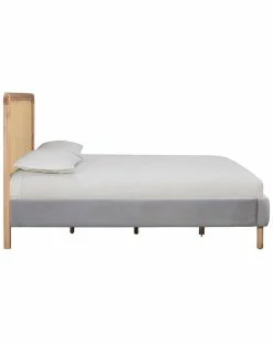 TOV Kavali Grey Bed Home Beds & Headboards -TOV Shop 3050045604 RLLZ 3