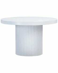 TOV Wave Concrete Round Dining Table Home Dining Tables