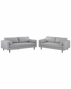 TOV Furniture Cave Tweed Living Room Set Home Sofas & Sectionals