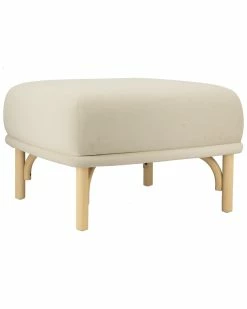 TOV Desiree Velvet Ottoman Home Ottomans & Poufs