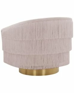 TOV Flapper Blush Swivel Chair Home Accent Chairs -TOV Shop 3050093054 RLLZ 3