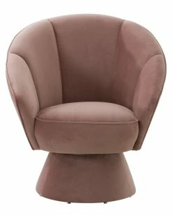 TOV Allora Salmon Accent Chair Home Accent Chairs