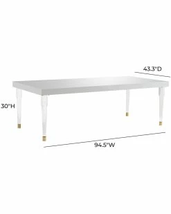 TOV Tabby Glossy Lacquer Dining Table Home Dining Tables 7 TOV Tabby Glossy Lacquer Dining Table Home Dining Tables -TOV Shop 3050093096 RLLZ 4