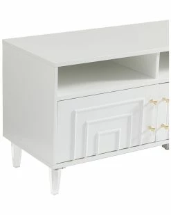 TOV Furniture Famke White Media Console Home TV Stands & Consoles -TOV Shop 3050093097 RLLZ 5