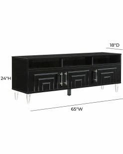 TOV Famke Black Media Console Home TV Stands & Consoles 8 TOV Famke Black Media Console Home TV Stands & Consoles -TOV Shop 3050093098 RLLZ 4