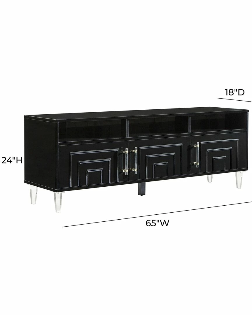 TOV Famke Black Media Console Home TV Stands & Consoles 4 TOV Famke Black Media Console Home TV Stands & Consoles - Image 4
