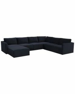 TOV Furniture Willow Large Modular Chaise Sectional Home Sofas & Sectionals