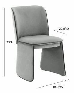 TOV Kinsley Velvet Dining Chair Home Dining Chairs & Stools -TOV Shop 3050111820 RLLZ 2