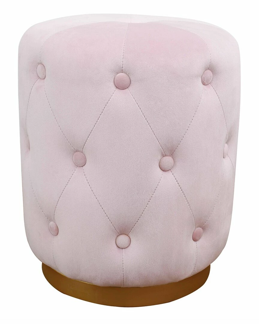 TOV Skylar Velvet Ottoman Home Ottomans & Poufs 1 TOV Skylar Velvet Ottoman Home Ottomans & Poufs