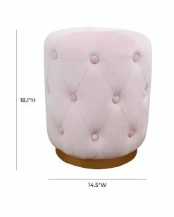 TOV Skylar Velvet Ottoman Home Ottomans & Poufs 5 TOV Skylar Velvet Ottoman Home Ottomans & Poufs -TOV Shop 3050122665 RLLZ 3
