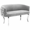 TOV Adina Velvet Loveseat Home Sofas & Sectionals