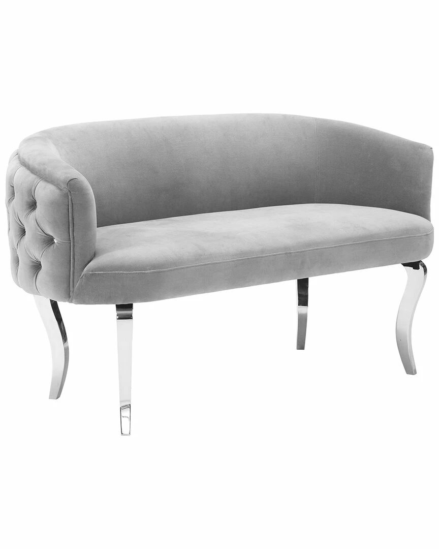 TOV Adina Velvet Loveseat Home Sofas & Sectionals 1 TOV Adina Velvet Loveseat Home Sofas & Sectionals