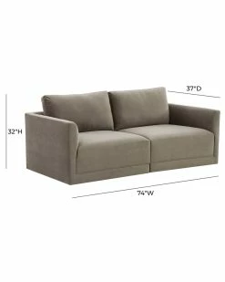 TOV Furniture Willow Modular Loveseat Home Sofas & Sectionals -TOV Shop 3050152945 RLLZ 5