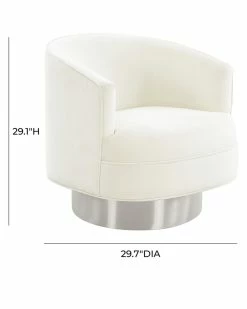 TOV Furniture Stella Velvet Swivel Chair Home Accent Chairs -TOV Shop 3050156769 RLLZ 3