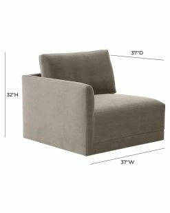 TOV Furniture Willow LAF Corner Chair Home Accent Chairs -TOV Shop 3050164096 RLLZ 5