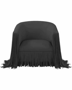 TOV Furniture Shag Me Swivel Chair Home Accent Chairs -TOV Shop 3050175222 RLLZ 3