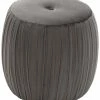 TOV Furniture Sommer Velvet Ottoman Home Ottomans & Poufs