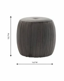 TOV Furniture Sommer Velvet Ottoman Home Ottomans & Poufs -TOV Shop 3050176508 RLLZ 2