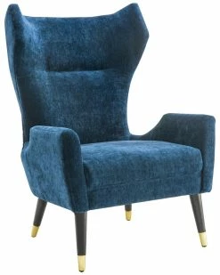 TOV Furniture Logan Velvet Chair Home Accent Chairs