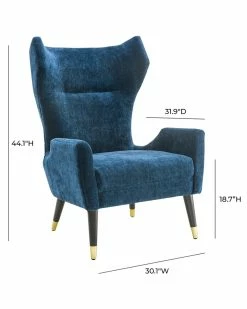 TOV Furniture Logan Velvet Chair Home Accent Chairs -TOV Shop 3050188640 RLLZ 5