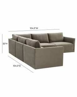TOV Furniture Willow Modular L-Sectional Home Sofas & Sectionals -TOV Shop 3050210494 RLLZ 5