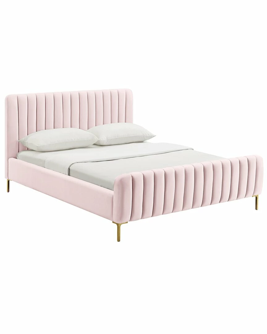 TOV Angela Velvet Bed Home Beds & Headboards 1 TOV Angela Velvet Bed Home Beds & Headboards