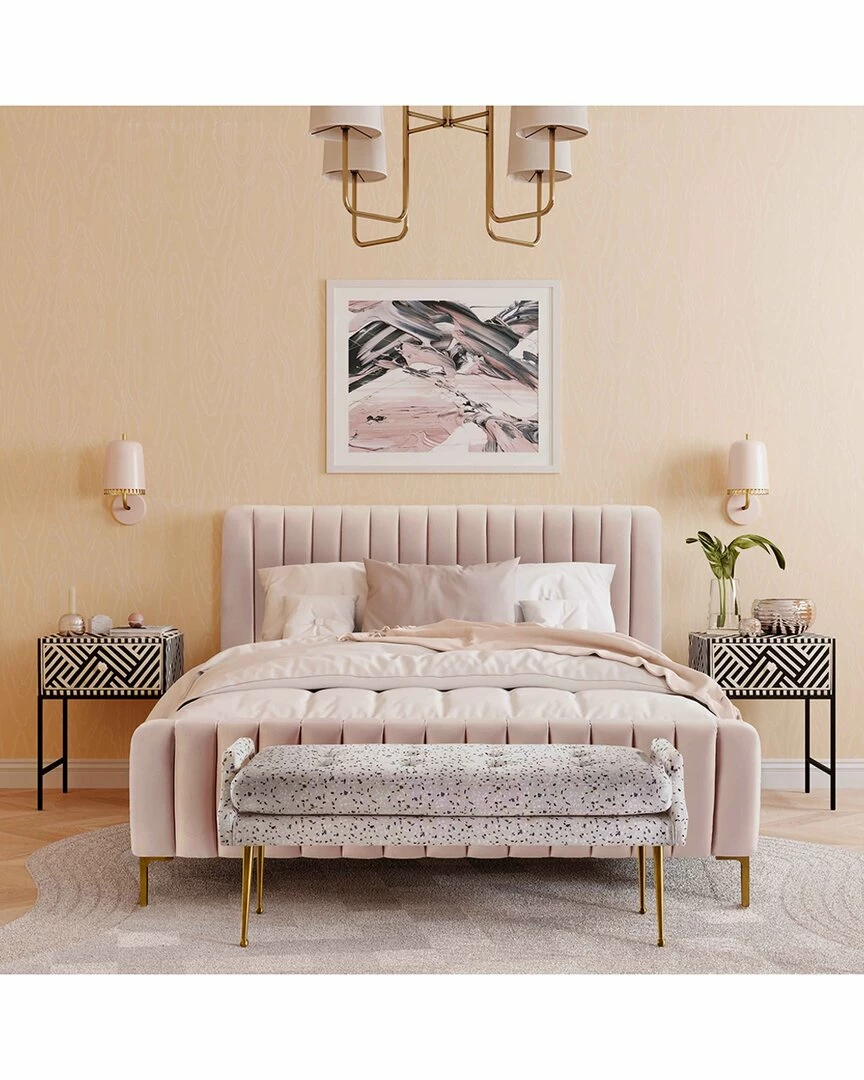 TOV Angela Velvet Bed Home Beds & Headboards 2 TOV Angela Velvet Bed Home Beds & Headboards - Image 2