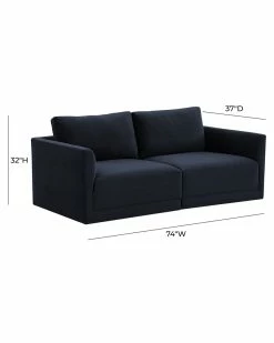 TOV Furniture Willow Modular Loveseat Home Sofas & Sectionals -TOV Shop 3050233033 RLLZ 5