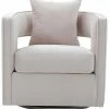 TOV Kennedy Blush Velvet Swivel Chair Home Office Chairs