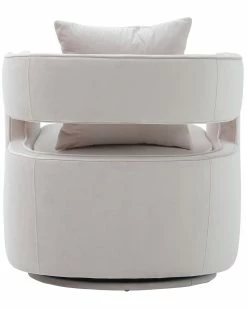 TOV Kennedy Blush Velvet Swivel Chair Home Office Chairs -TOV Shop 3050237707 RLLZ 3