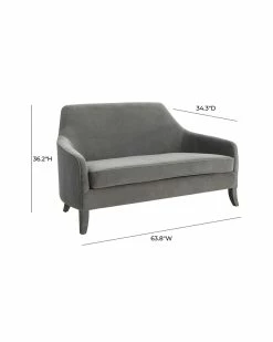 TOV Furniture Neveah Velvet Loveseat Home Sofas & Sectionals -TOV Shop 3050237924 RLLZ 3