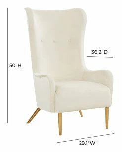 TOV Furniture Ethan Velvet Tall Chair Home Accent Chairs -TOV Shop 3050250012 RLLZ 5