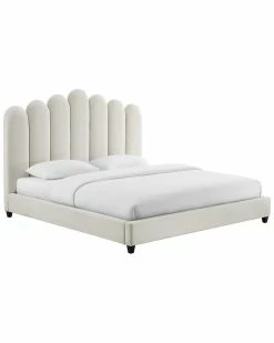 TOV Furniture Celine Velvet Bed Home Beds & Headboards