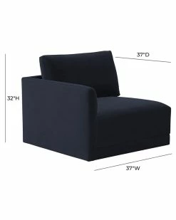 TOV Furniture Willow LAF Corner Chair Home Accent Chairs -TOV Shop 3050265618 RLLZ 5